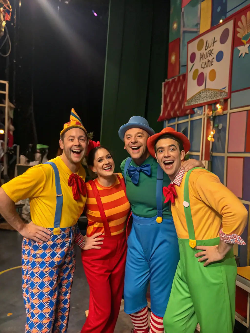 A dynamic image of street performers interacting with the public, showcasing the spontaneity and creativity of street arts.